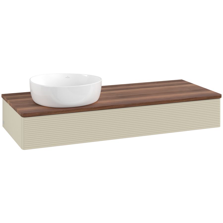 Wastafelonderkast Antao 1200x190x500mm S.Grey Matt Lacquer L11112HJ