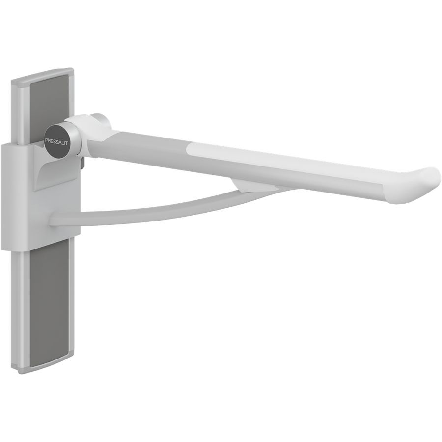 Toiletsteun verstelbaar rechts wandmont. 700mm PLUS wit