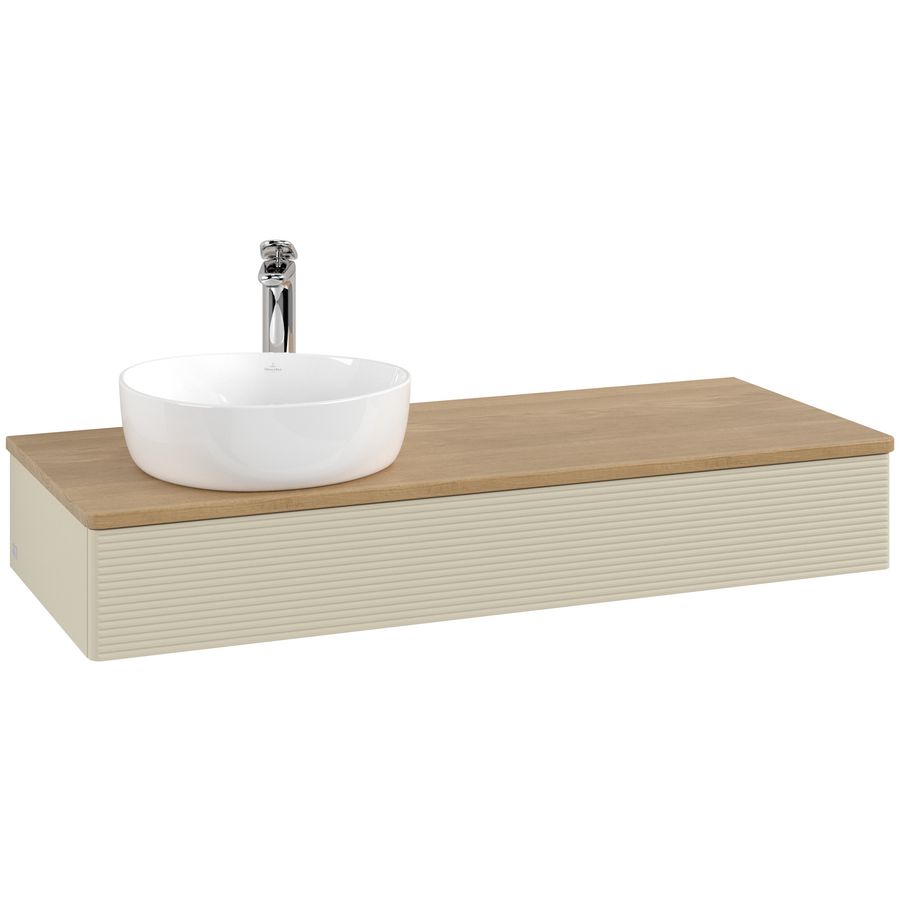 Wastafelonderkast Antao 1200x190x500mm S.Grey Matt Lacquer L11151HJ