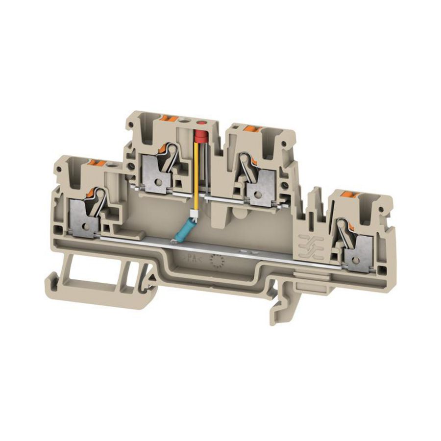Component rijklem PUSH IN d.beige 2.5mm2 24 V 24 V Nu VVE=50