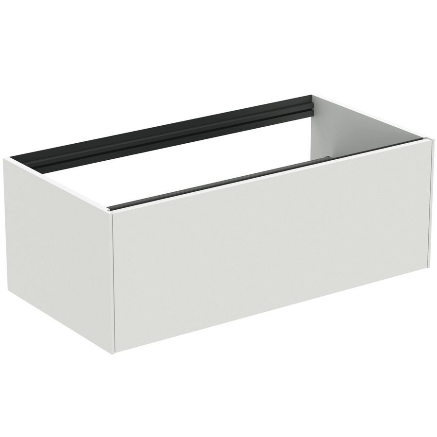 Conca wastafelmeubel 100x50x37cm 1 lade zonder afdekblad matt white
