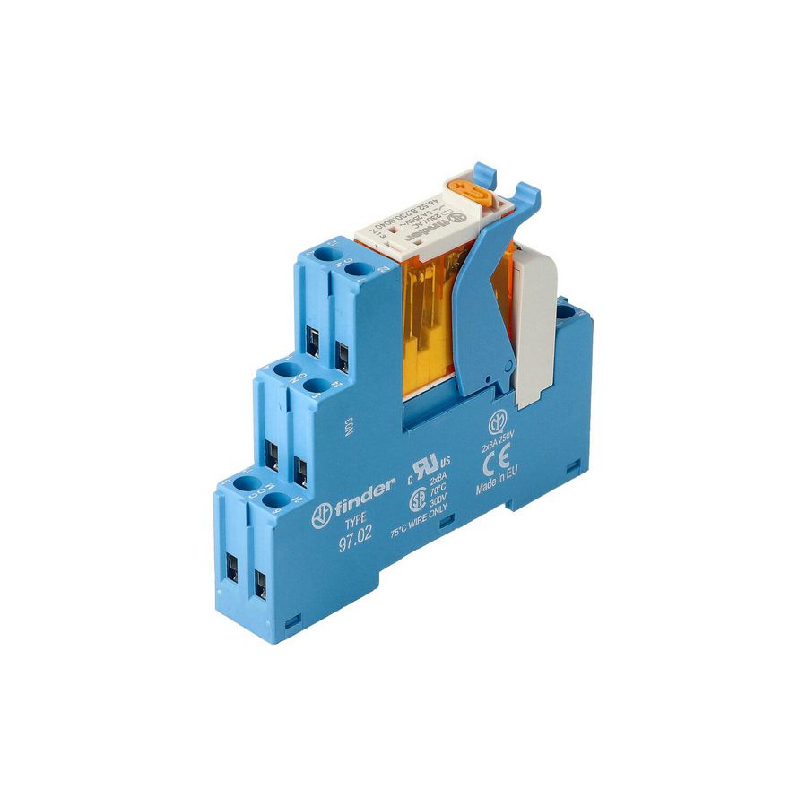 Interfacerelais 2 wisselcontacten 8A 230V AC serie 4C