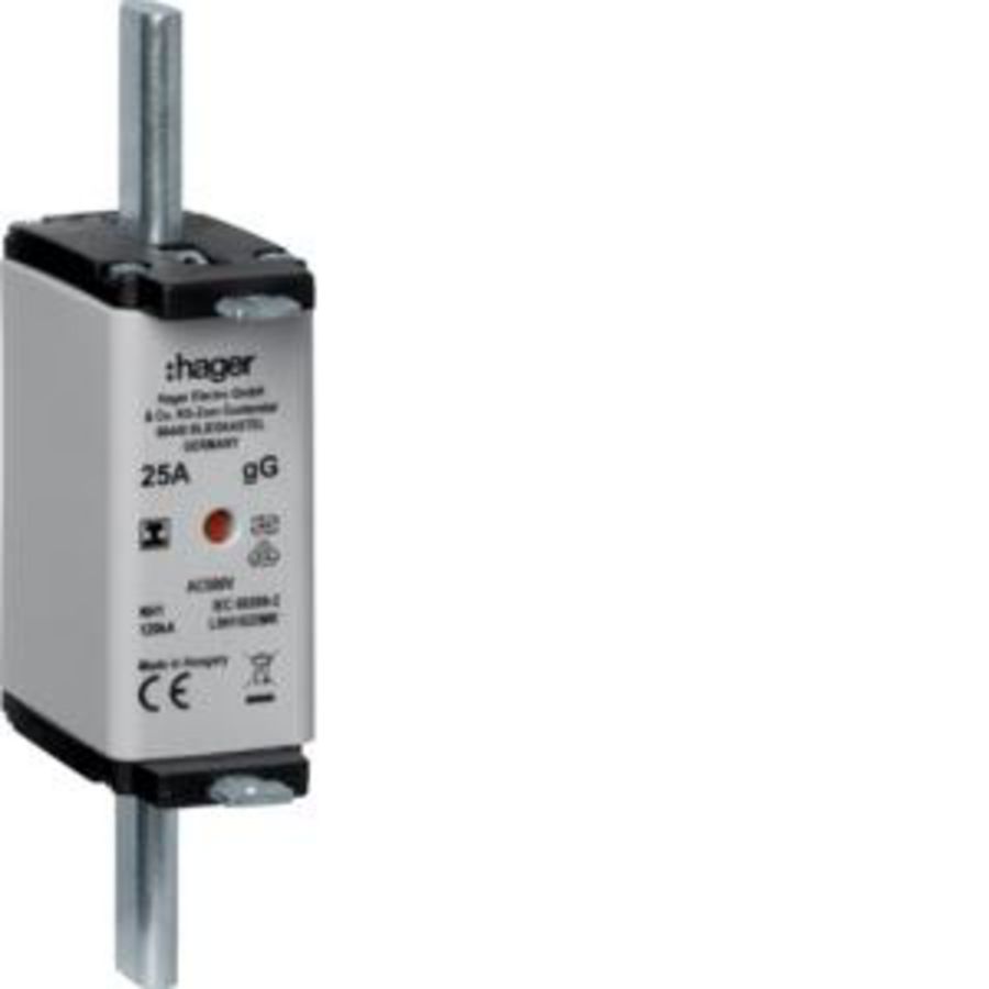 Mespatroon NH1C 25A 500V gG combimelder geisoleerd VVE=3