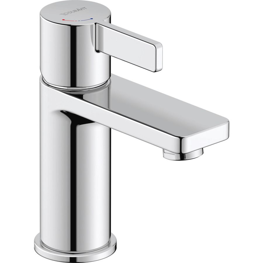 D-Neo wastafelmengkraan FreshStart 1-hendel sprong 94mm chroom incl. aansluitslangen