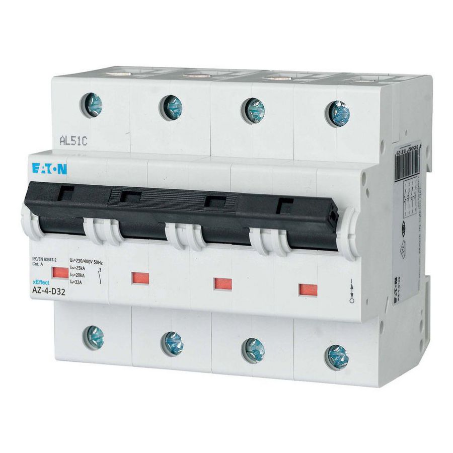 installatieautomaat (MCB) AZ D-karakteristiek 32A 4-polig 25kA