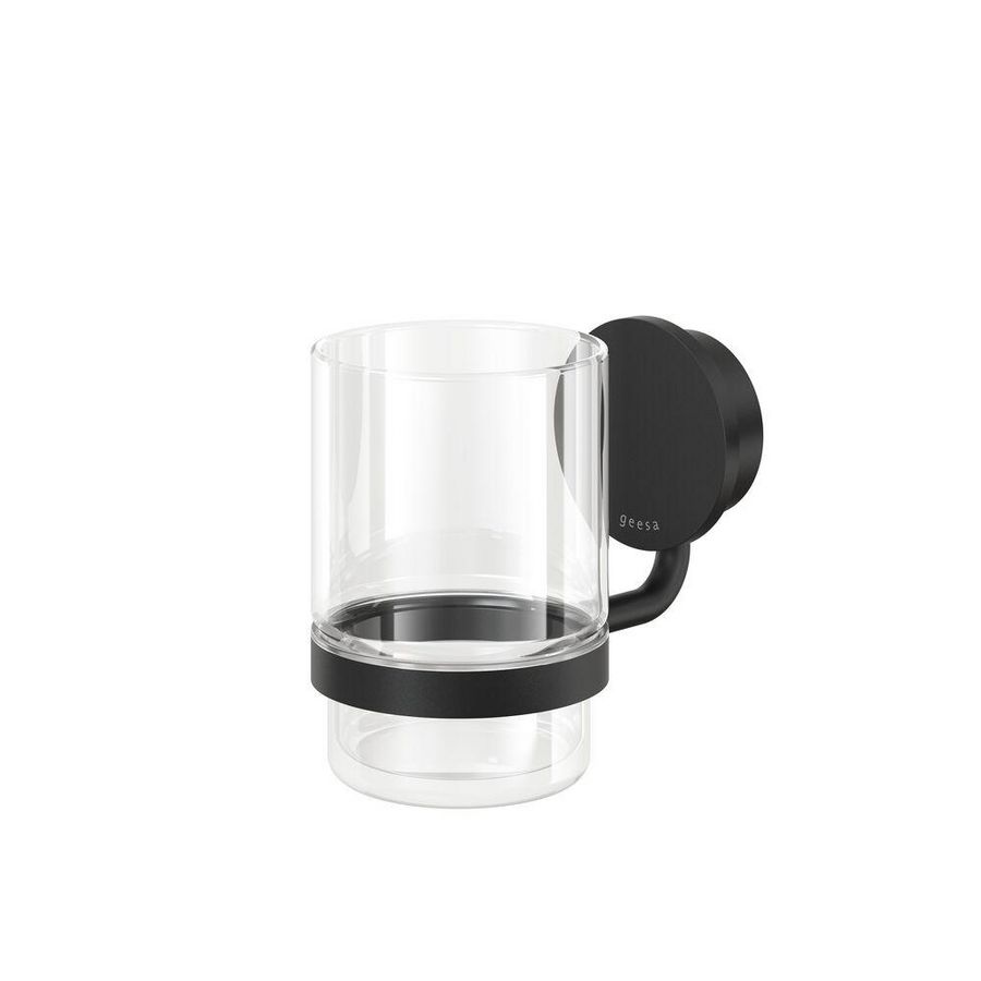 Glashouder met drinkglas Black OPAL