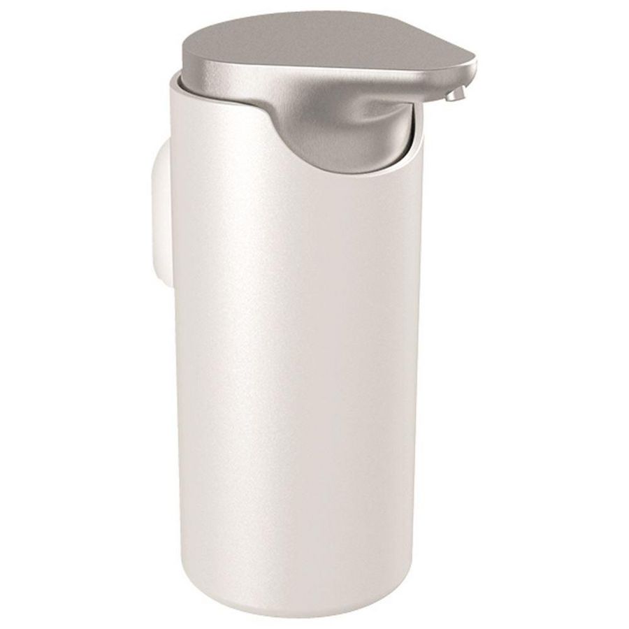 Zeepdispenser geborsteld staal/wit Style