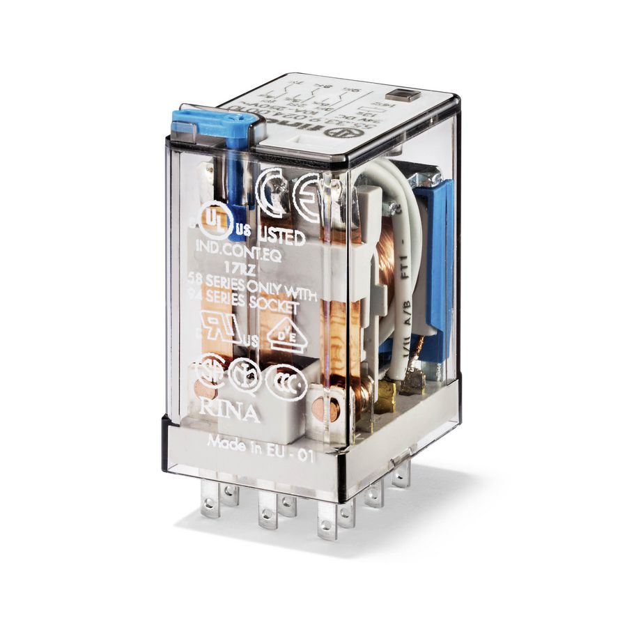 Schakelrelais 3 wisselcontacten 10A 110V AC 55.33.8.110.0010