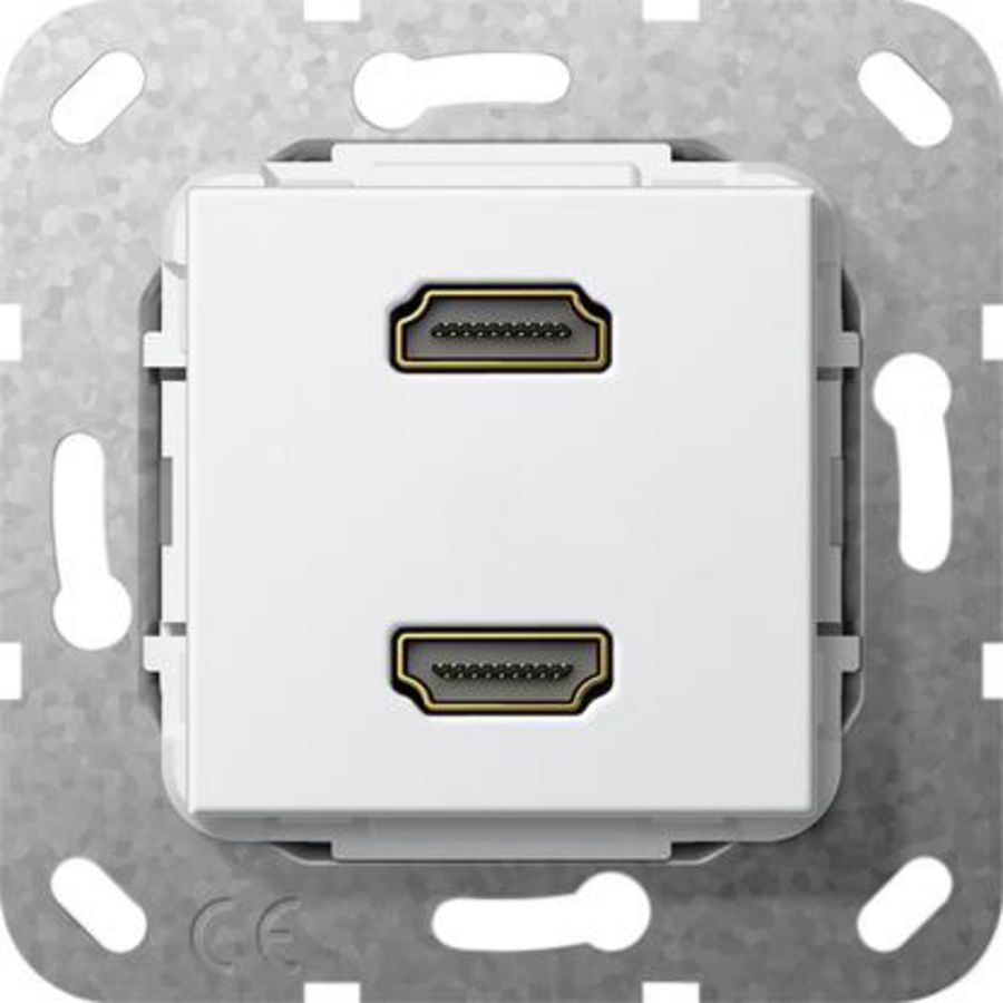 HDMI 2-v kppl. Basiselement zuiver wit