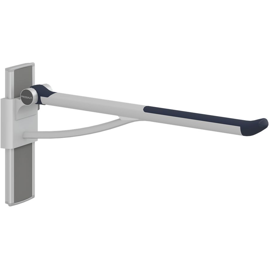 Toiletsteun verstelbaar rechts wandmont. 850mm PLUS donkerblauw