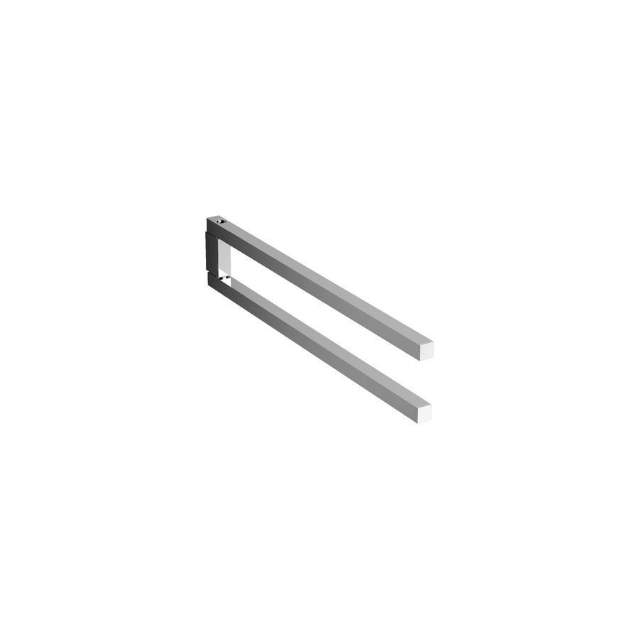 Quadria 2-lids handdoekhouder 355mm chroom draaibaar