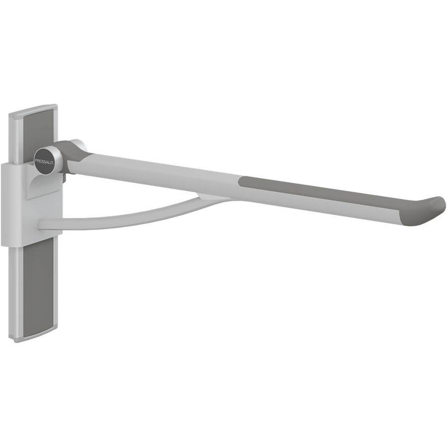 Toiletsteun verstelbaar rechts wandmont. 850mm PLUS antraciet