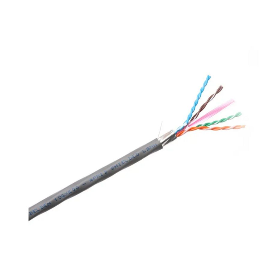 Haspel a 500m. F/UTP Cat.6A LSNH Belden 10GXE00D grijs