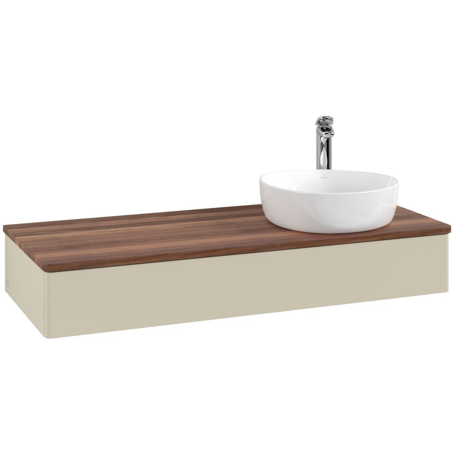 Wastafelonderkast Antao 1200x190x500mm S.Grey Matt Lacquer L12052HJ