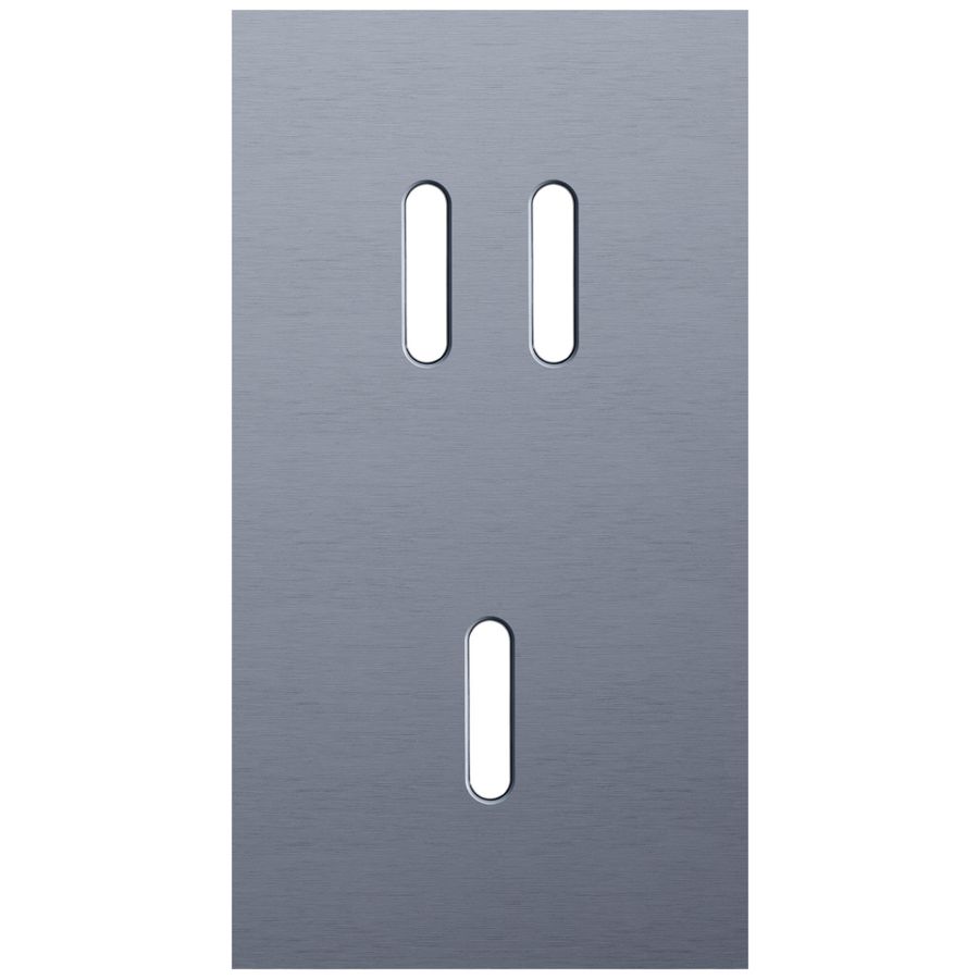 Tweevoudige afdekpl. verticaal 71mm centerafstand een tweevo