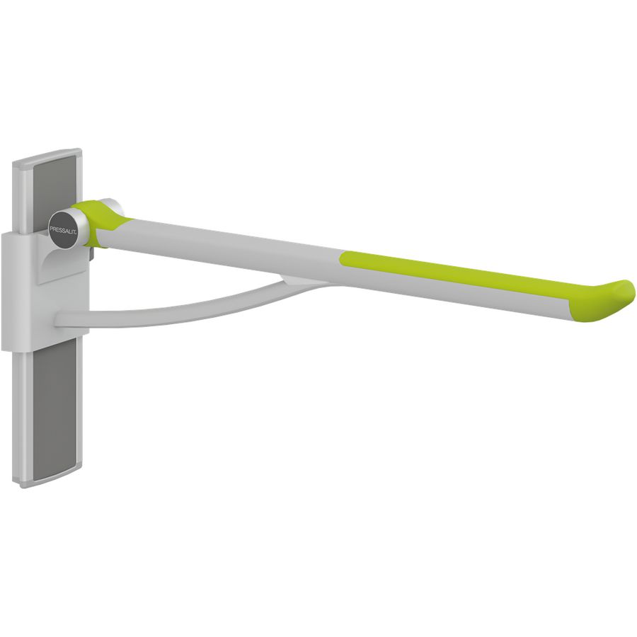 Toiletsteun verstelbaar rechts wandmont. 850mm PLUS lime green