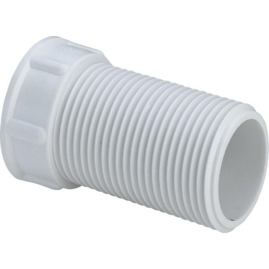 Verlengstuk 1x50 kunststof/wit VVE=5