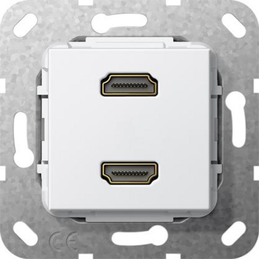 HDMI 2-v verloopkab. Basiselement zuiver wit
