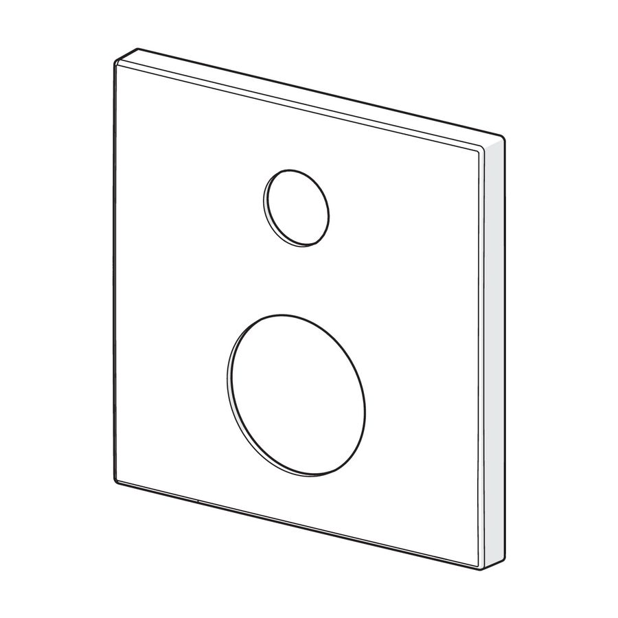 Afdekrozet vierkant bluebox 59914315