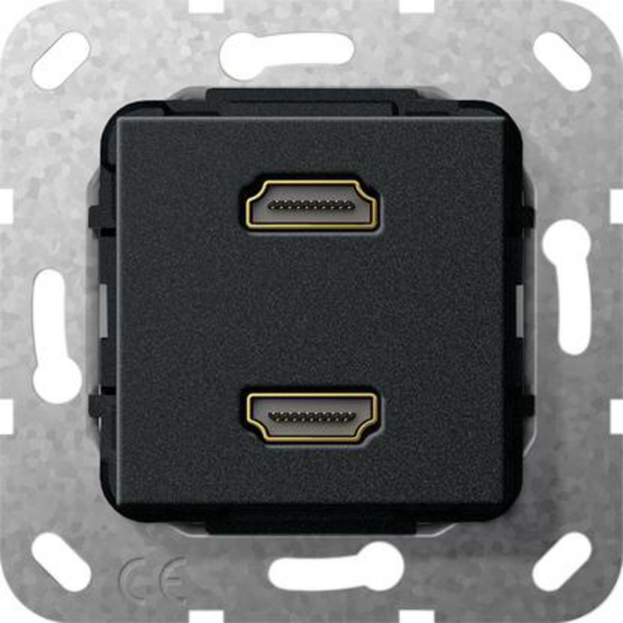 HDMI 2-v verloopkab. Basiselement zwart m