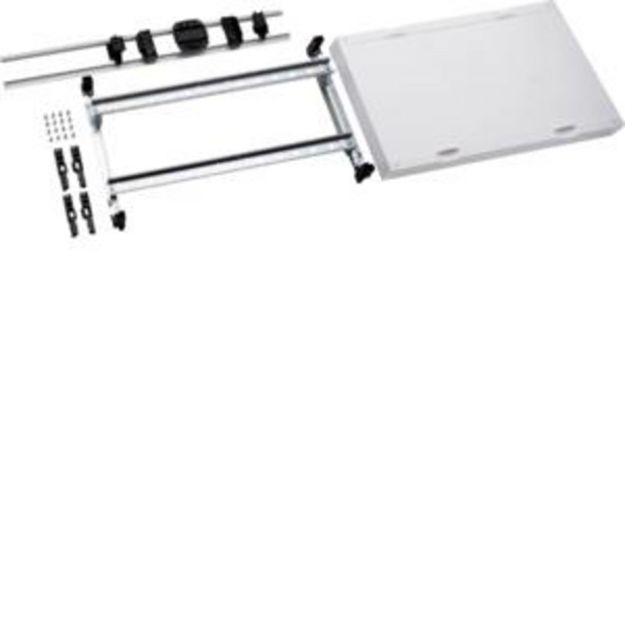 Gesloten DIN-railunit horizontaal leeg 300x500mm