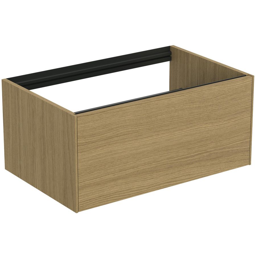 Conca wastafelmeubel 80x50x37cm 1 lade zonder afdekblad light oak