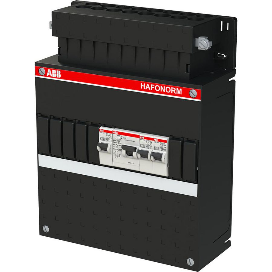 Installatiekast 2x achter 30mA 1x direct 1-f Installatiekast