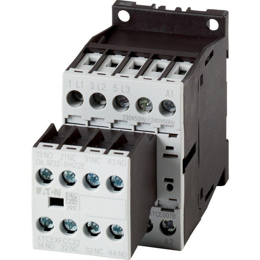 Magneetschakelaar DILM15-22(24VDC) 7,5kW 2m 2v