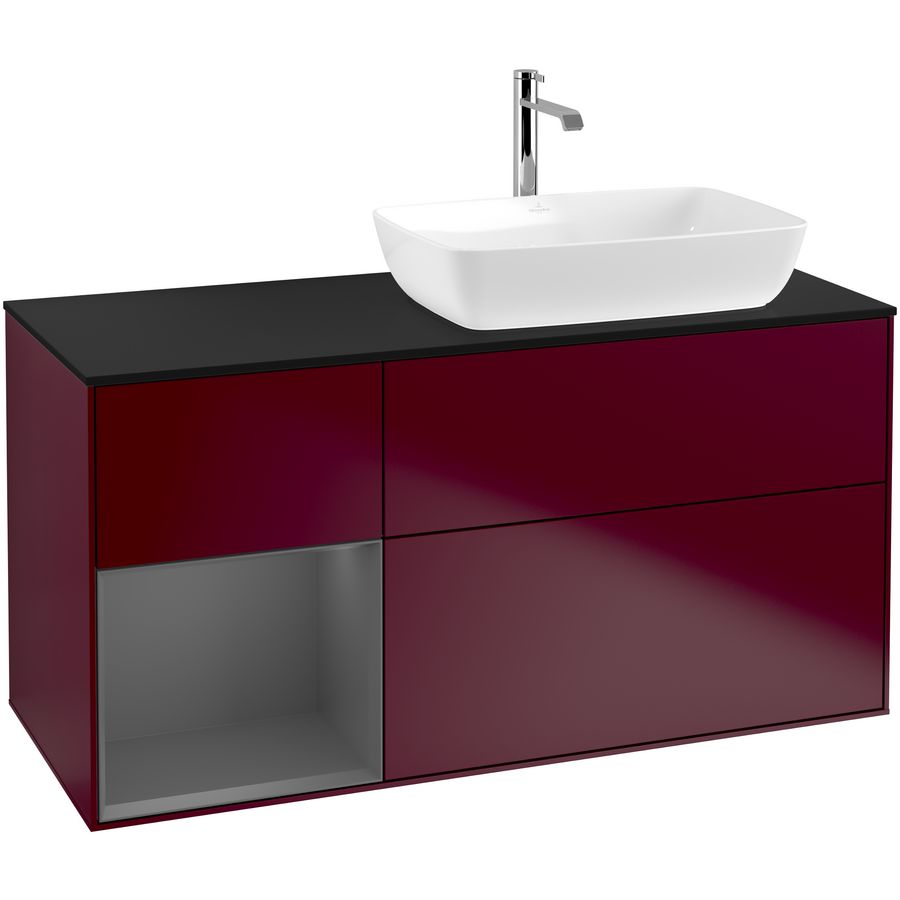 Wastafelonderkast Finion 1200x603x501mm Peony Matt Lacquer G802GKHB