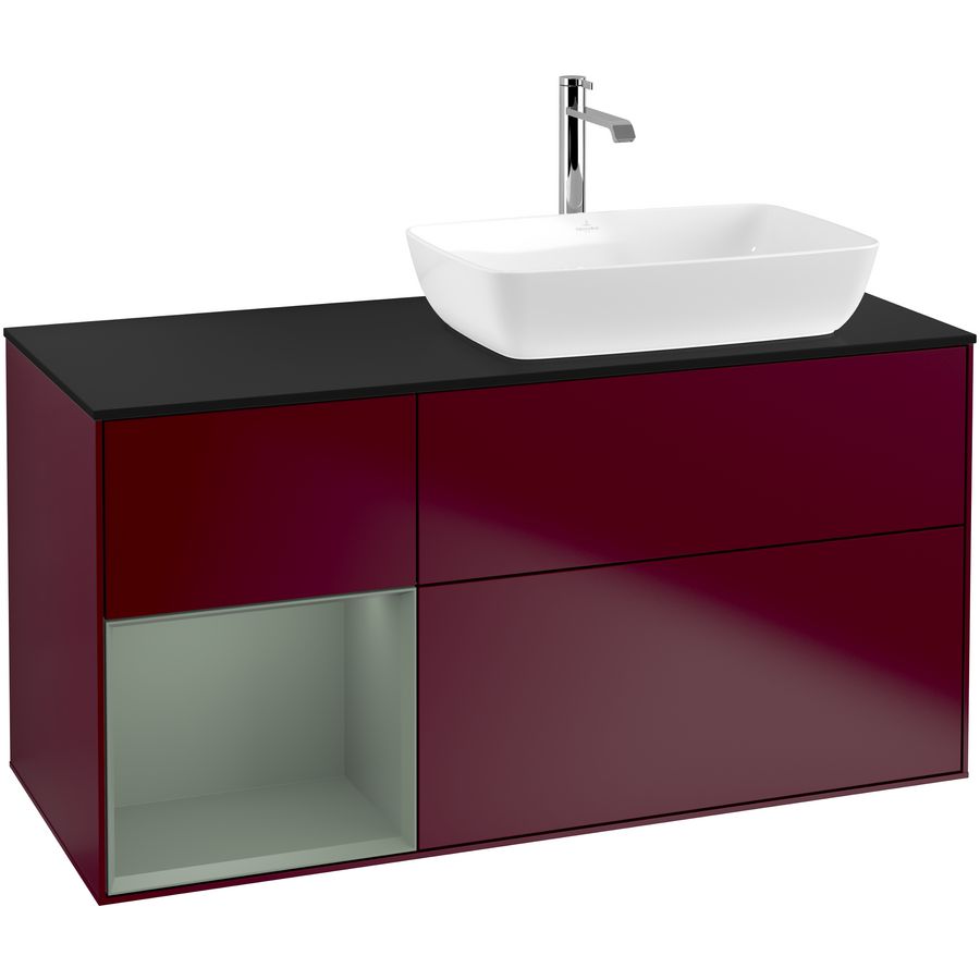 Wastafelonderkast Finion 1200x603x501mm Peony Matt Lacquer G802GMHB