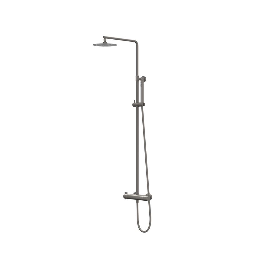 Regendoucheset opbouw PACT geborsteld metal black PVD CSP1GMCD