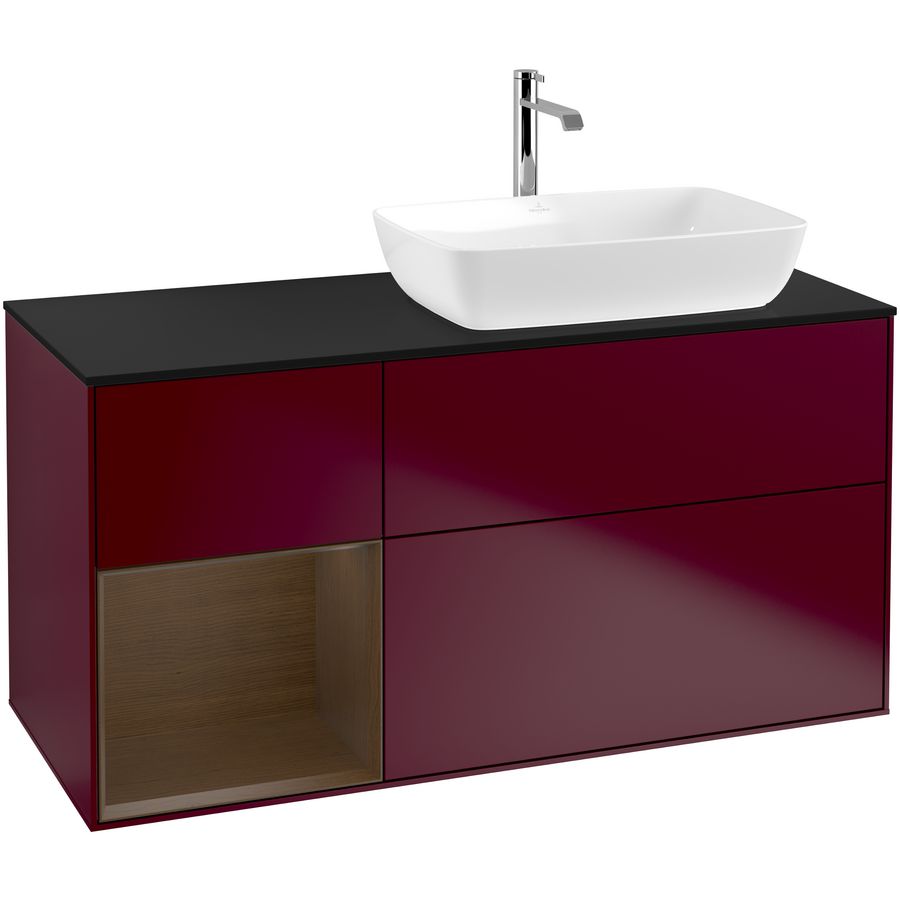 Wastafelonderkast Finion 1200x603x501mm Peony Matt Lacquer G802GNHB