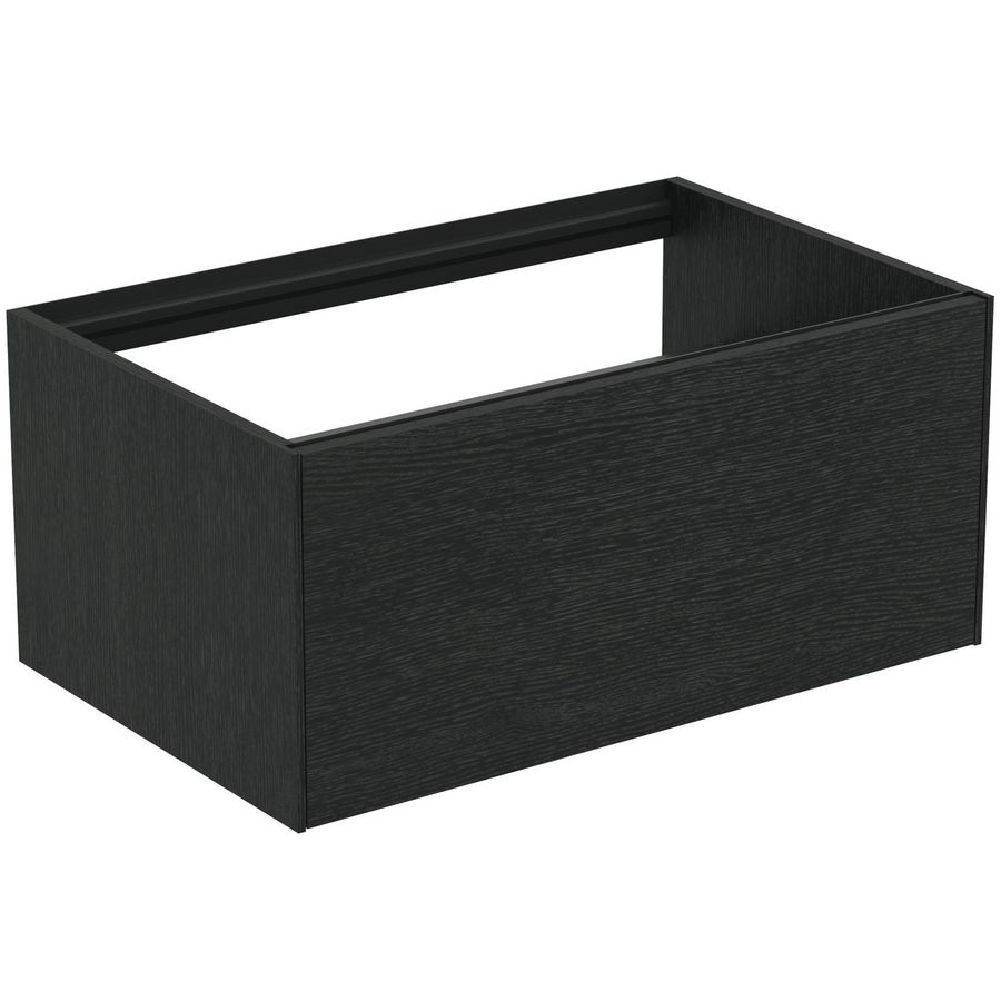 Conca wastafelmeubel 80x50x37cm 1 lade zonder afdekblad smoked oak