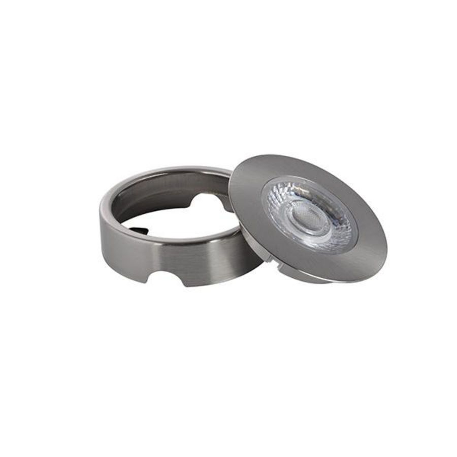 Opbouwring cabiled geborsteld chroom