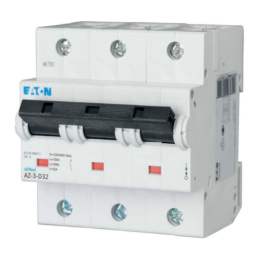 installatieautomaat (MCB) AZ D-karakteristiek 32A 3-polig 25kA