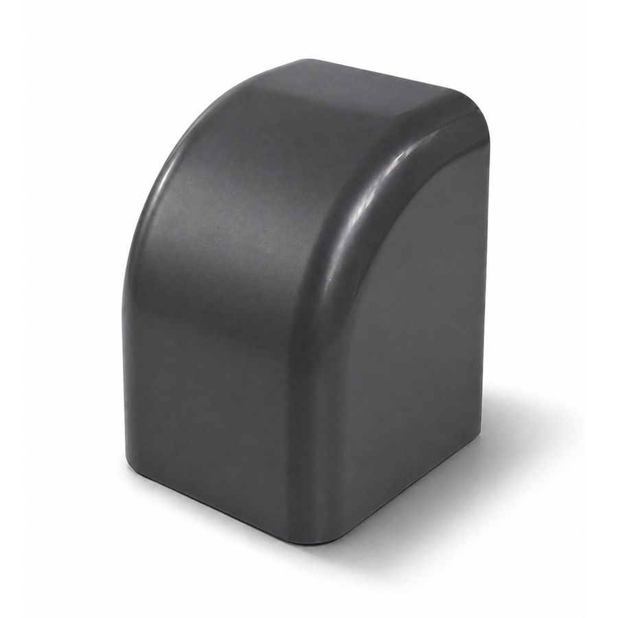 Eindkap 125x75mm antraciet grijs PVC RAL7016