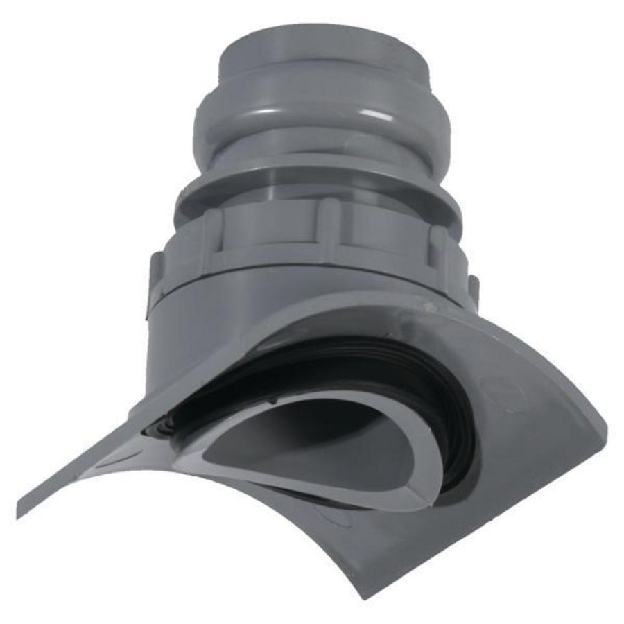 Klemaanboorzadel PVC 110x40mm gat 57mm