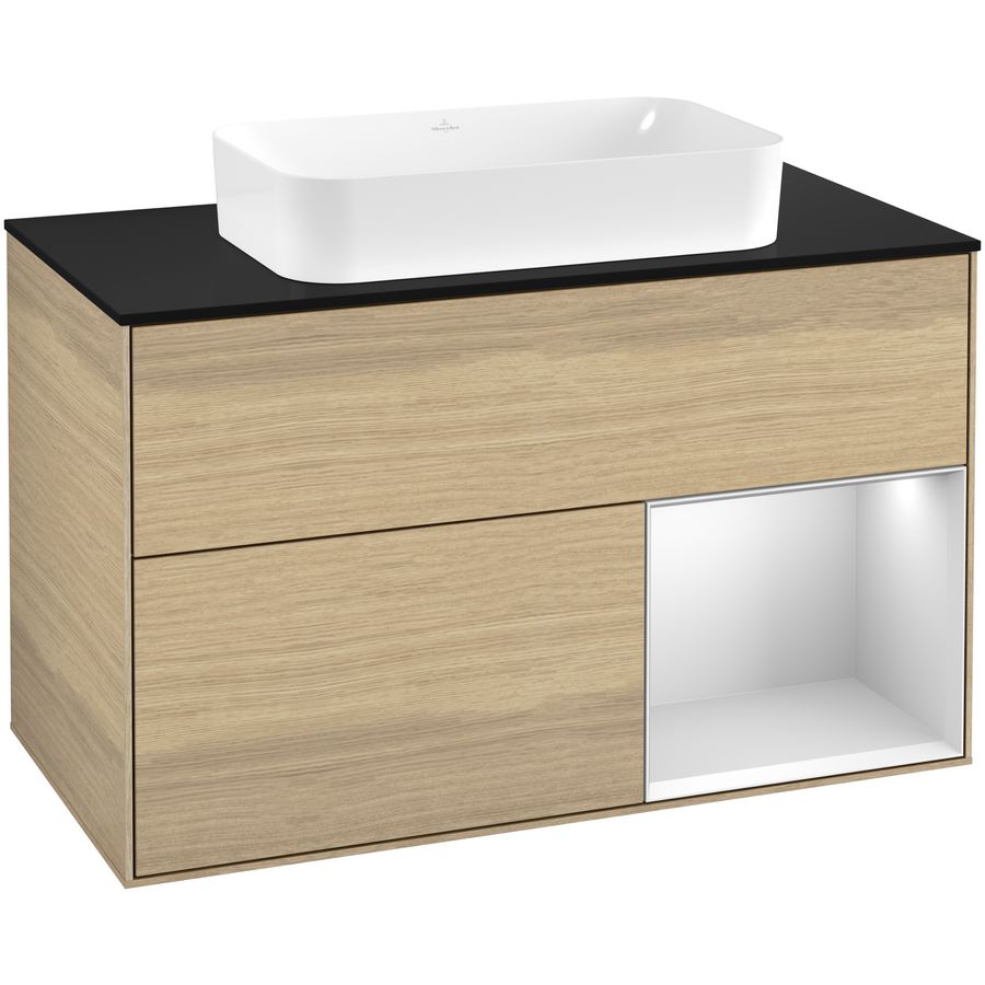 Wastafelonderkast Finion 1000x603x501mm Oak Veneer G662MTPC