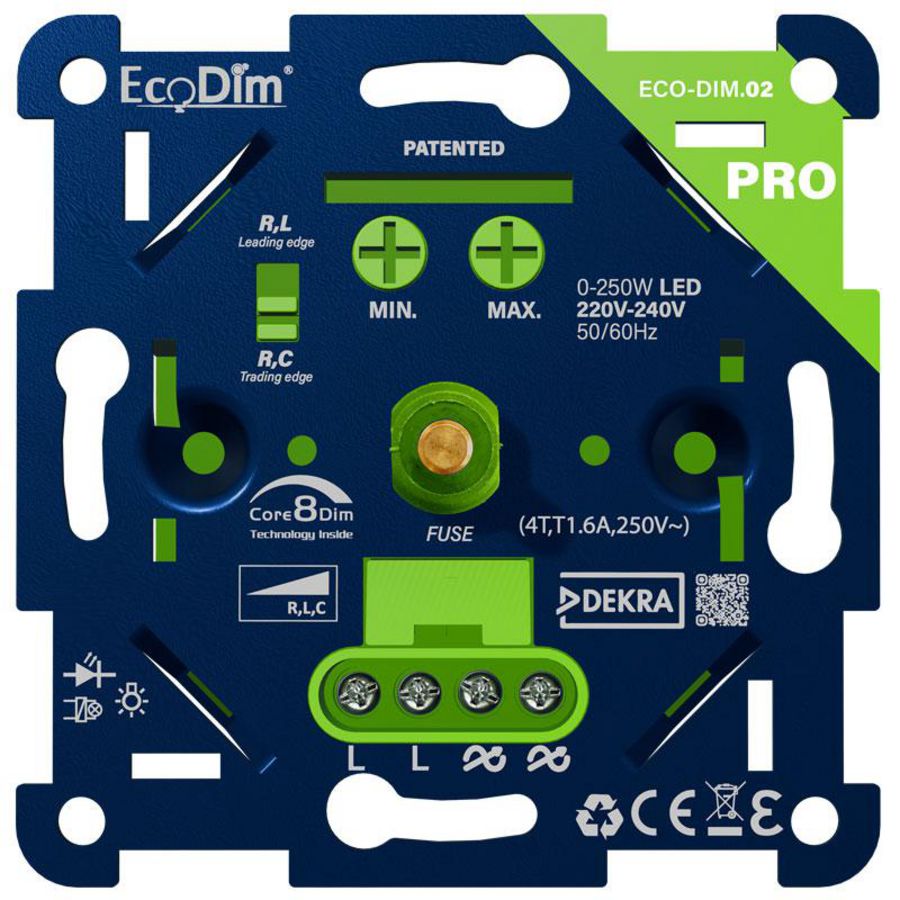 LED dimmer 0-250W RLC 02 PRO universeel