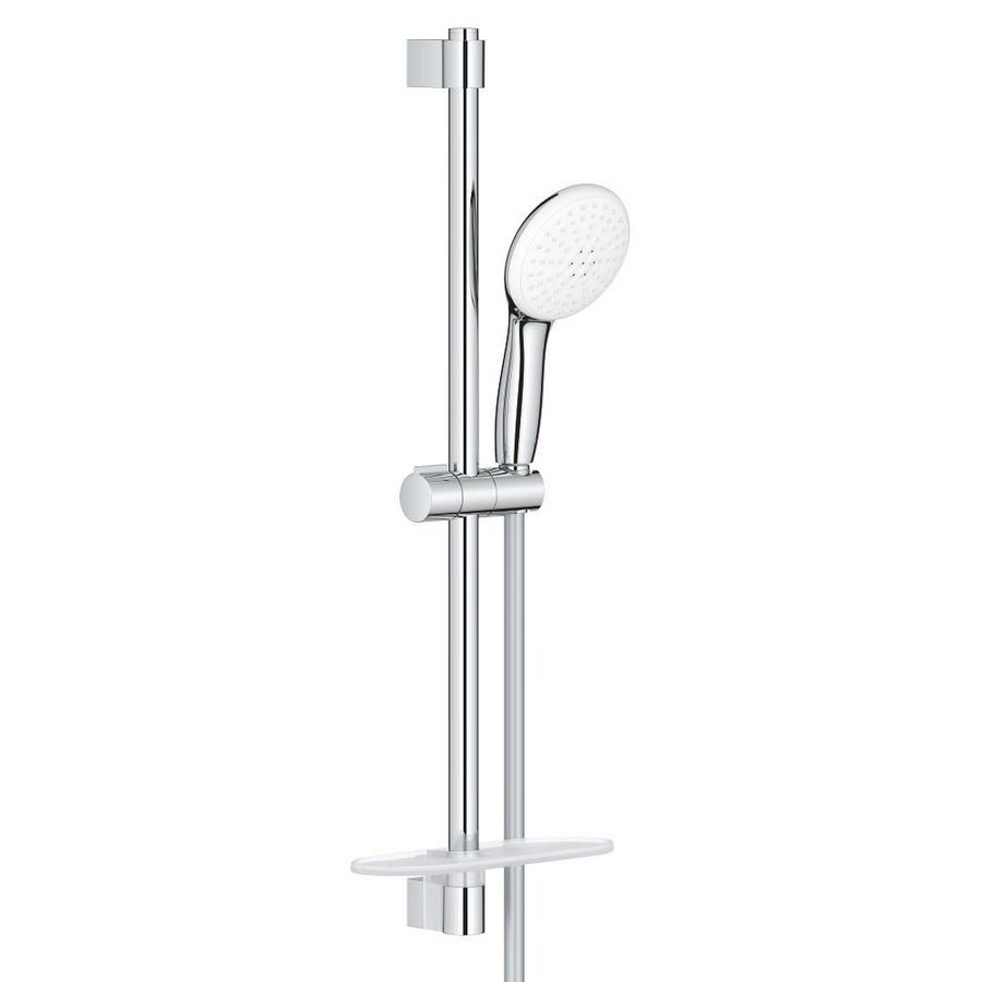 Tempesta 110 glijstangset 2 straalsoorten 600mm Tray, 8,0L/min. chroom (prof)
