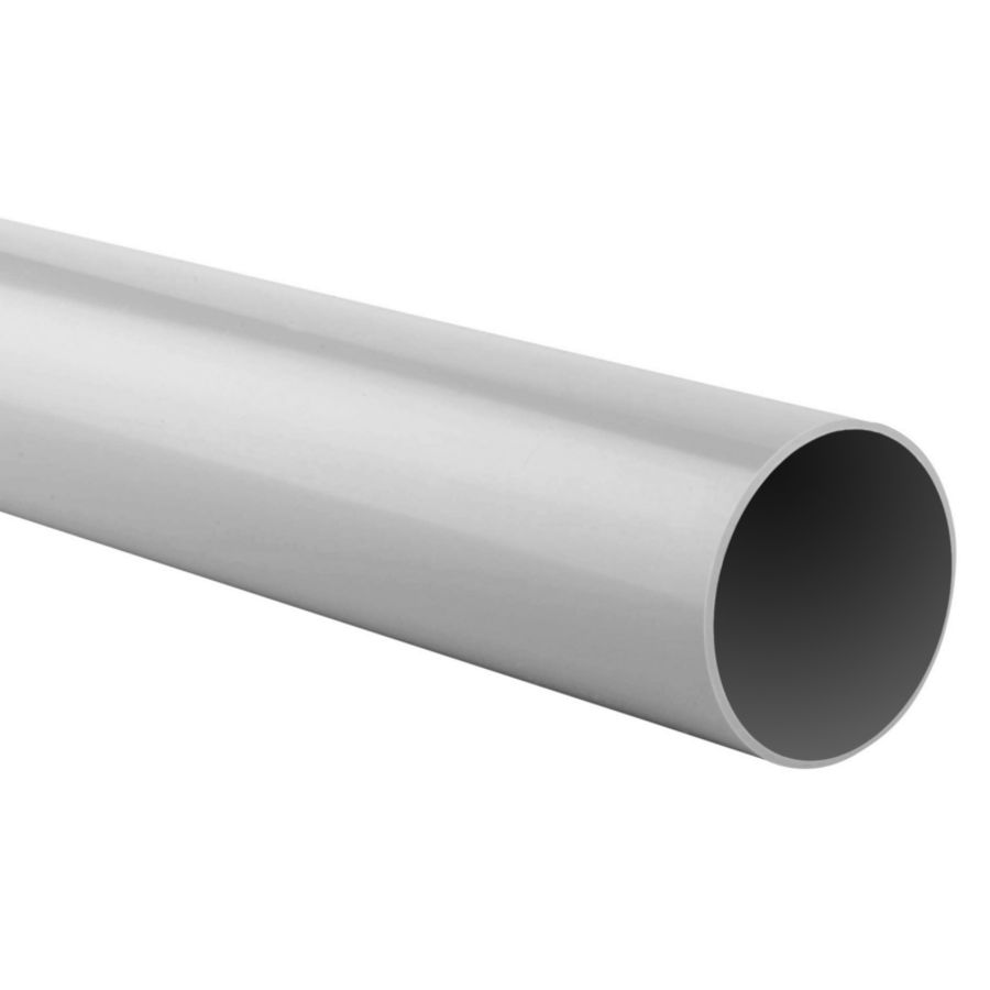 Lengte a 6mtr. PVC HWA Buis 80x1,5mm wit KOMO