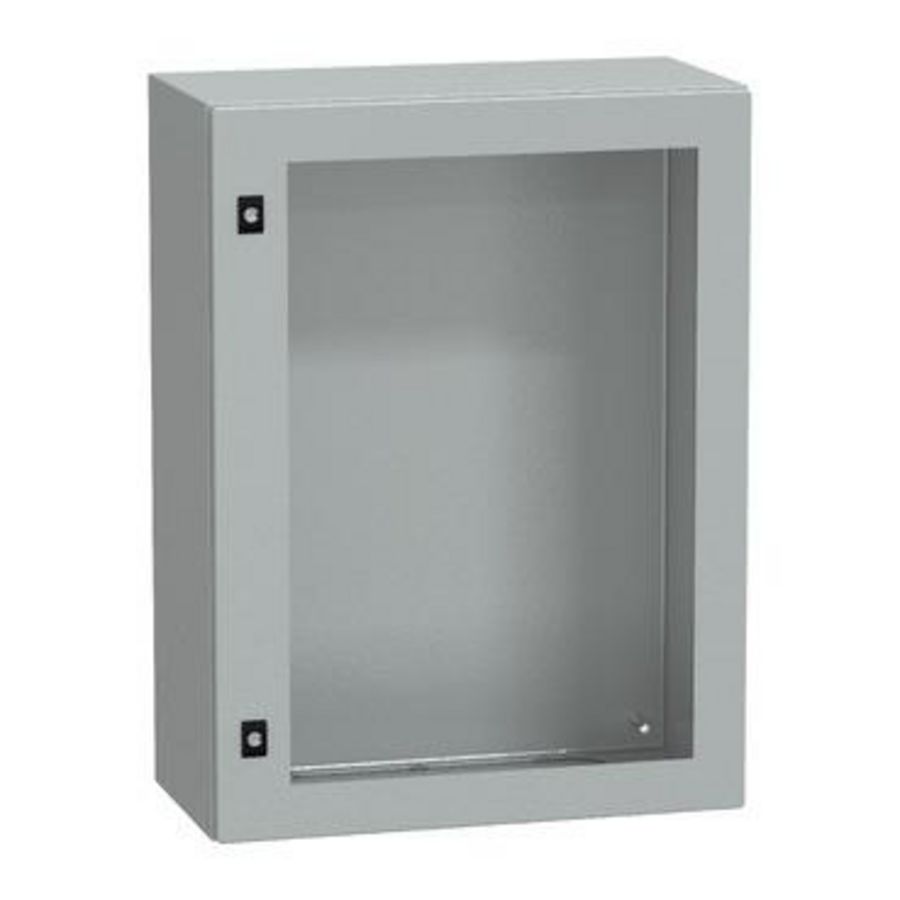 Deur 800x600x300mm IP66 / IK08 Transparant RAL70 Spacial CRN