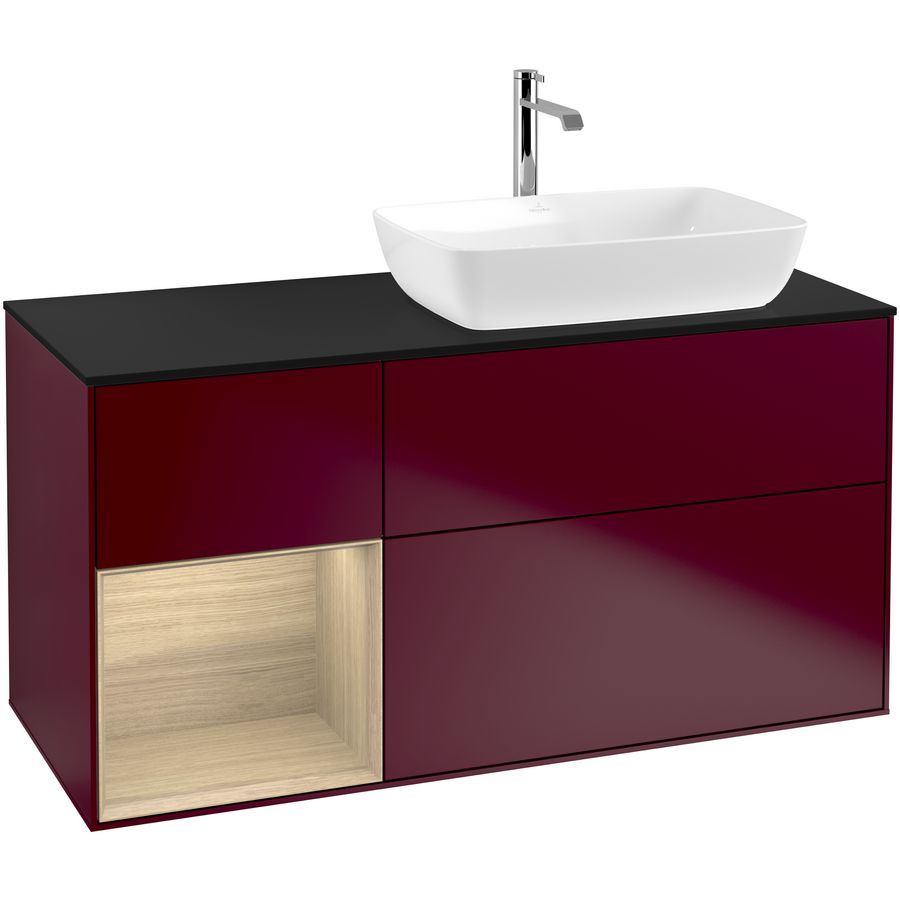 Wastafelonderkast Finion 1200x603x501mm Peony Matt Lacquer G802PCHB