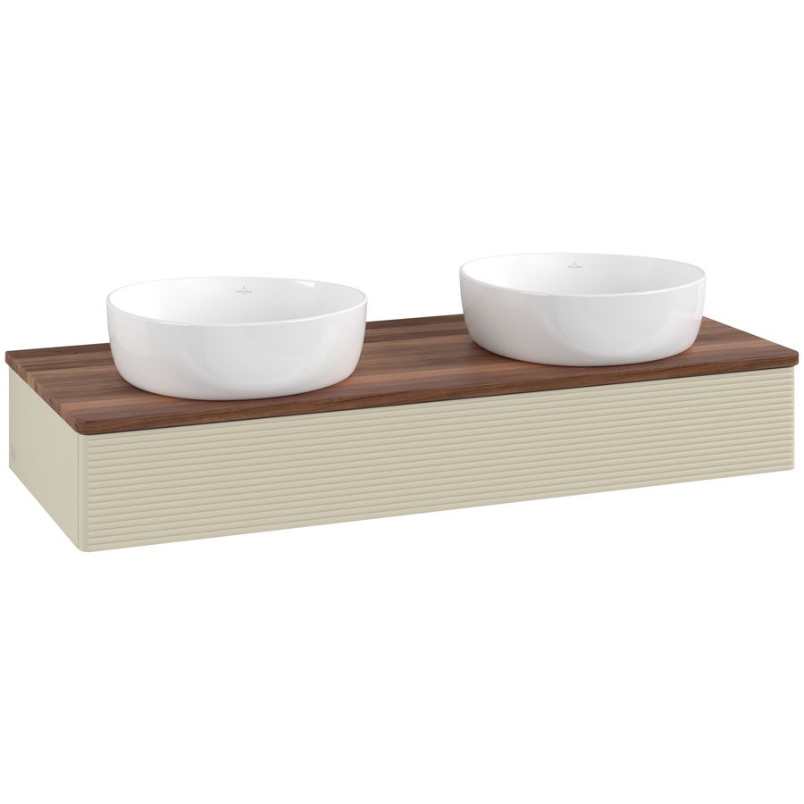 Wastafelonderkast Antao 1200x190x500mm S.Grey Matt Lacquer L13112HJ