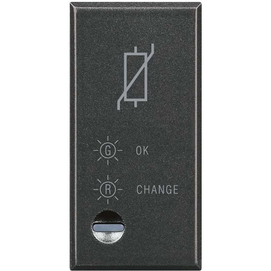 Overspanningsbeveiliging 1 module antraciet Axolute