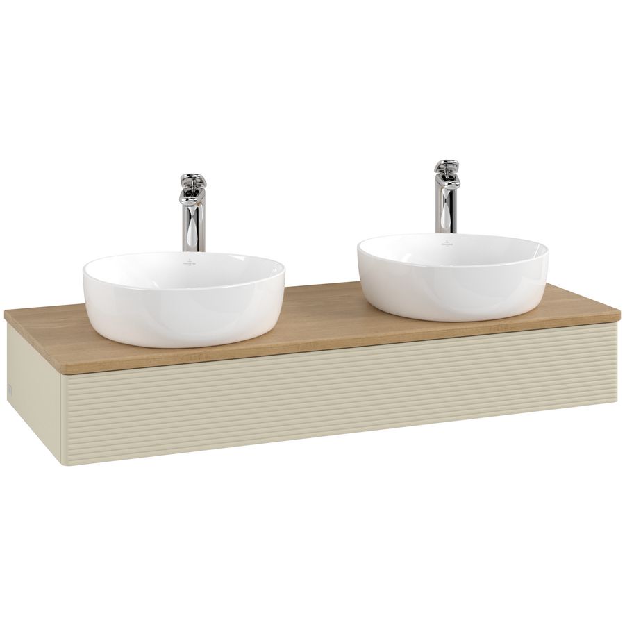 Wastafelonderkast Antao 1200x190x500mm S.Grey Matt Lacquer L13151HJ