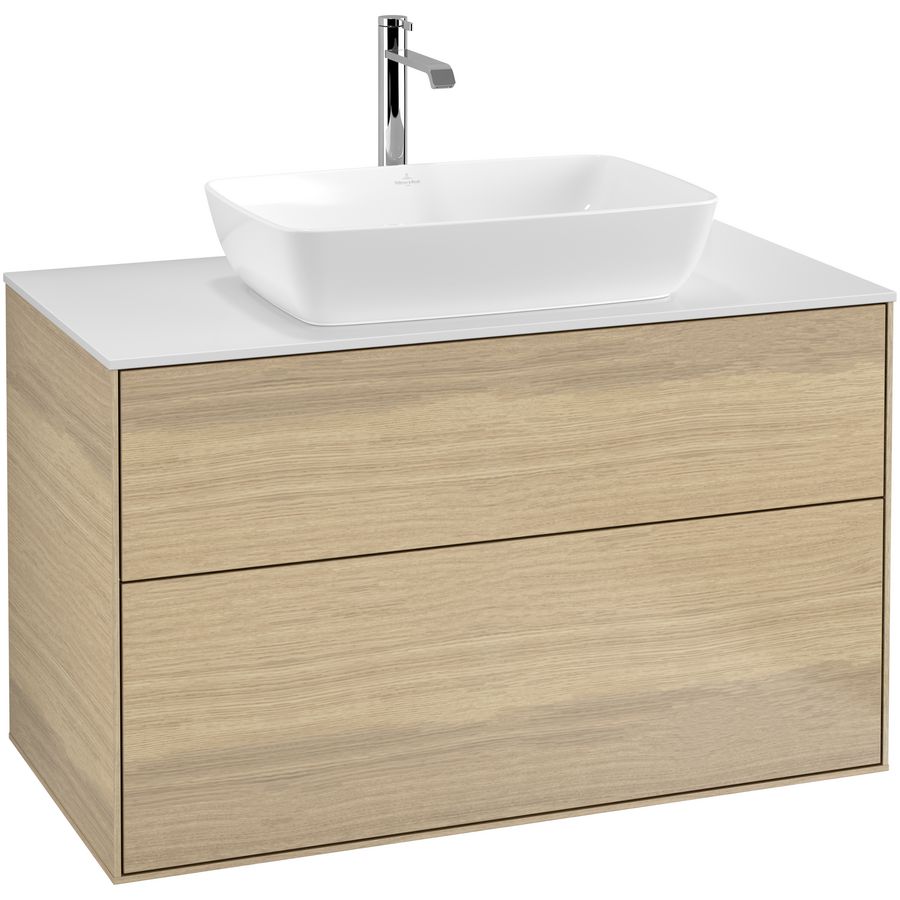 Wastafelonderkast Finion 1000x603x501mm Oak Veneer G76100PC