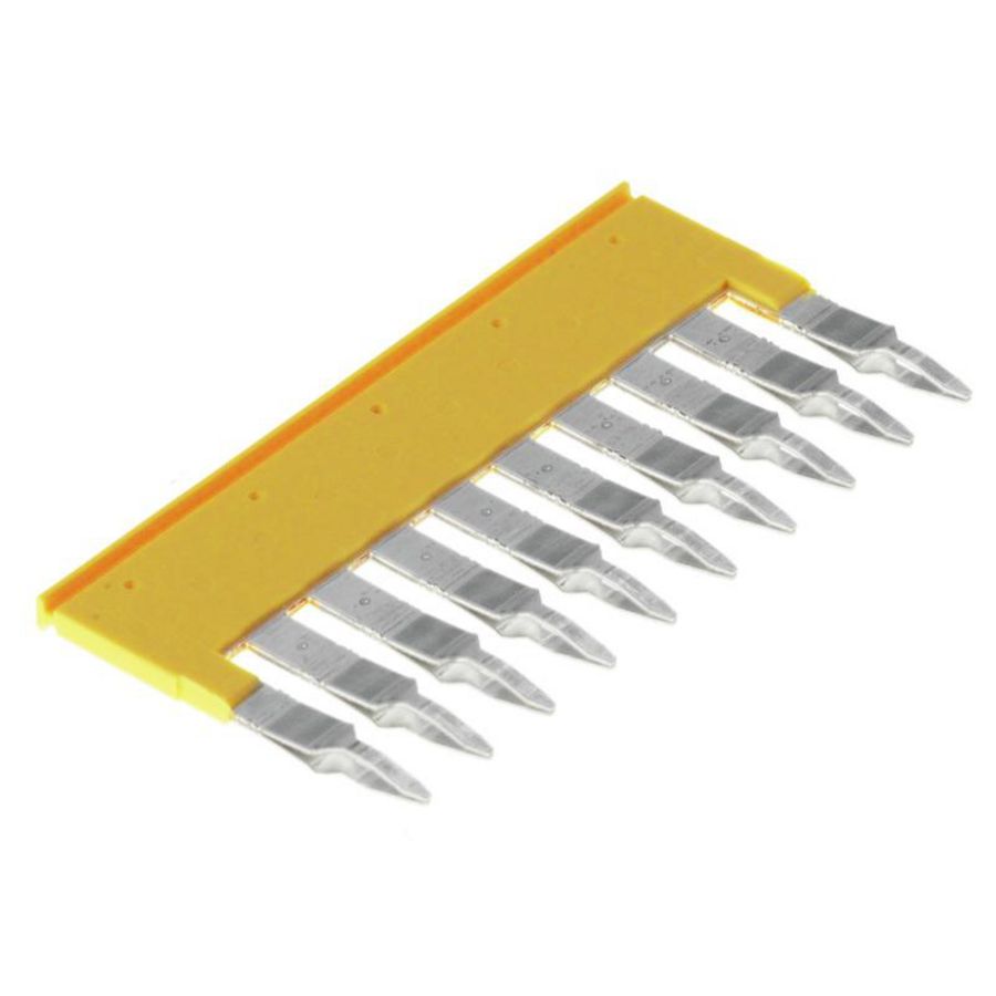 Dwarsverbinder (terminal) Plugged geel 32 A p: 10 VVE=20