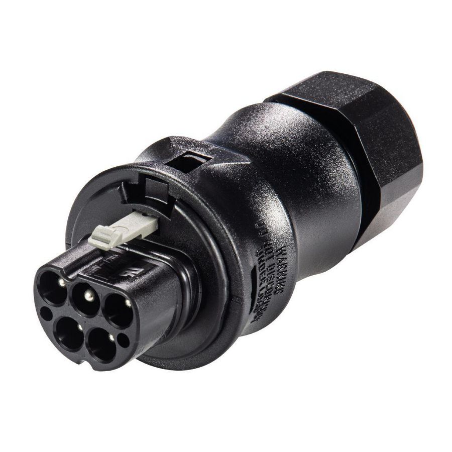 Kabelsteker RST20I5 male zwart 41913 VVE=100