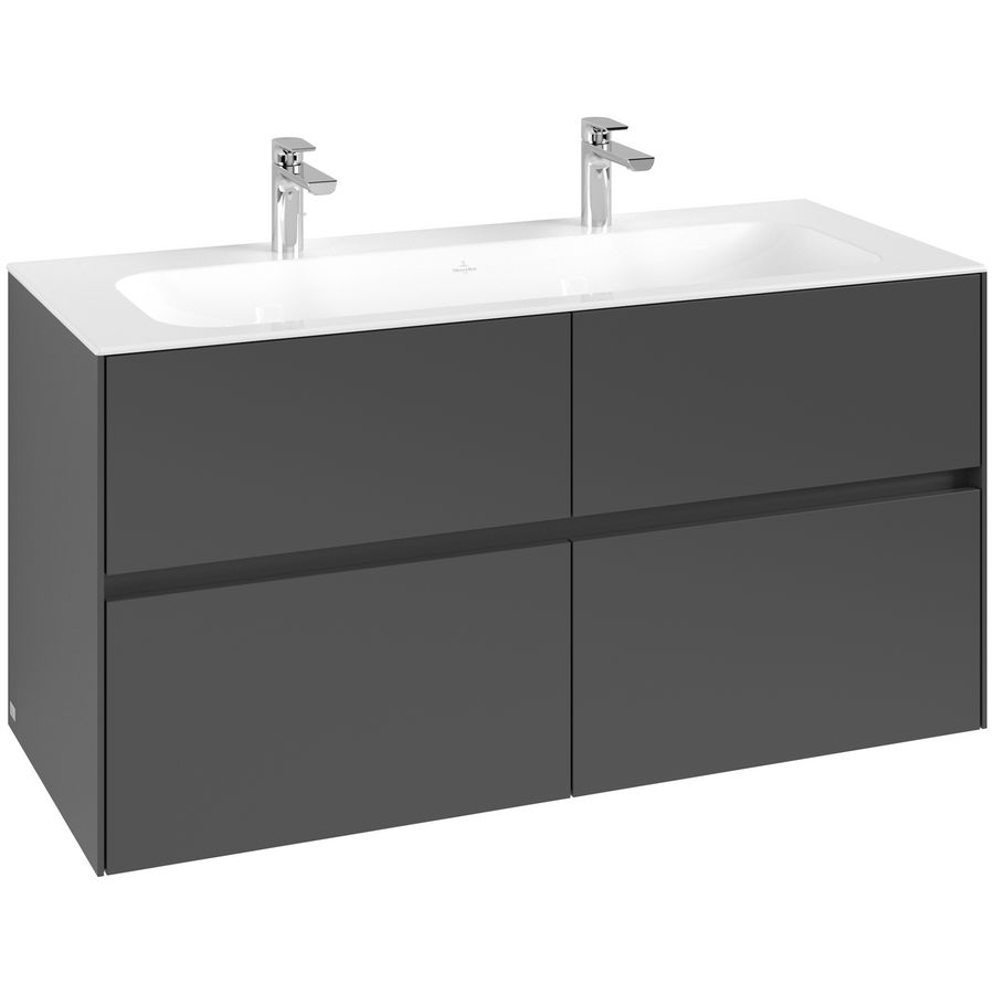 Wastafelonderkast Collaro 1196x603x498mm Graphite C14000VR